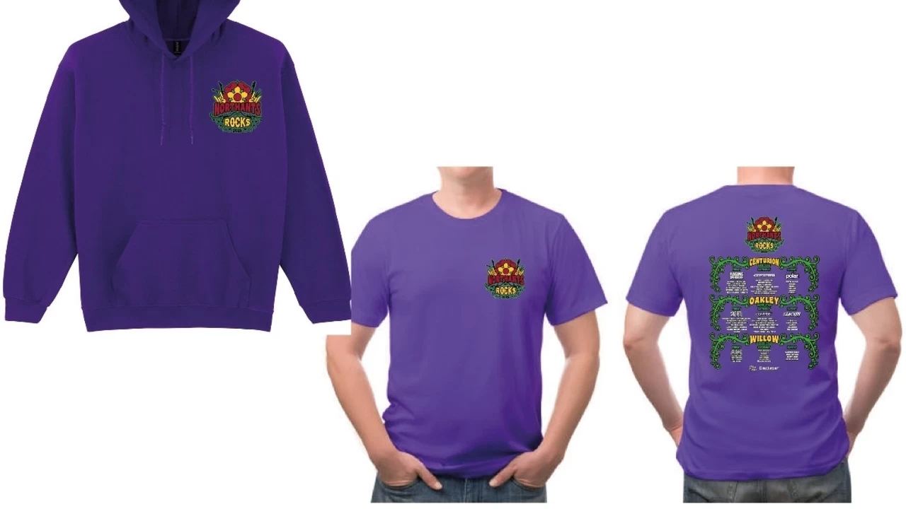 NORTHANTS ROCKS PURPLE 2025 HOODIES
